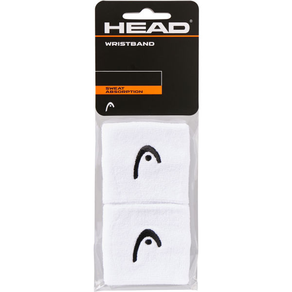 Head WRISTBAND 2,5 Potítka na zápěstí, bílá, velikost