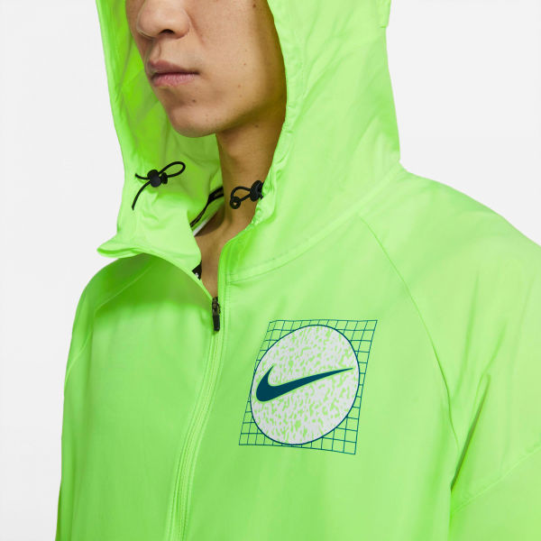 Nike ESSENTIAL Pánská Běžecká Bunda, Reflexní Neon, Veľkosť S