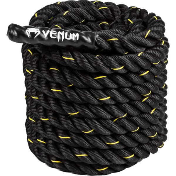 Venum CHALLENGER BATTLE ROPE Posilovací lano, černá, velikost