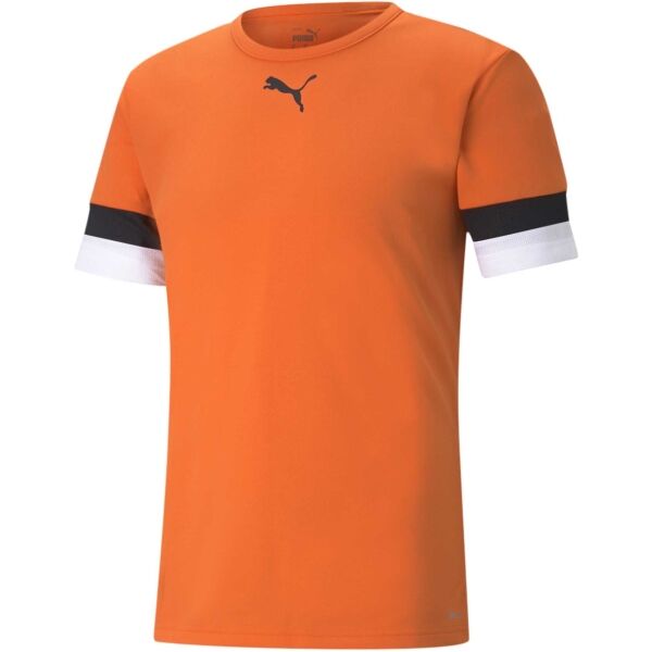 Puma TEAMRISE JERSEY TEE Pánské Fotbalové Triko, Oranžová, Veľkosť M