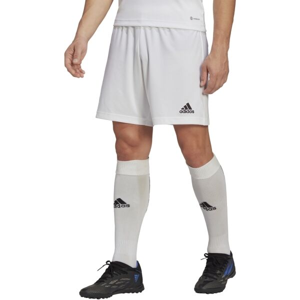 Adidas ENTRADA 22 SHORTS Pánské Fotbalové šortky, Bílá, Veľkosť S