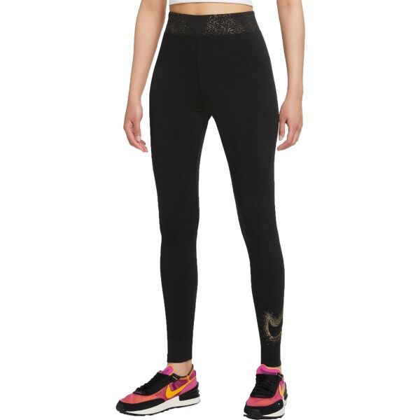 Nike SPORTSWEAR STARDUST Dámské Legíny, černá, Veľkosť L