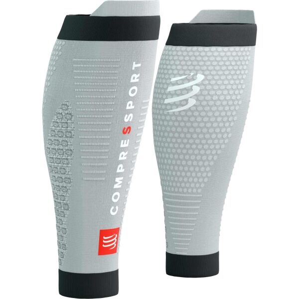 Compressport R2 3.0 Kompresní lýtkové návleky, šedá, velikost