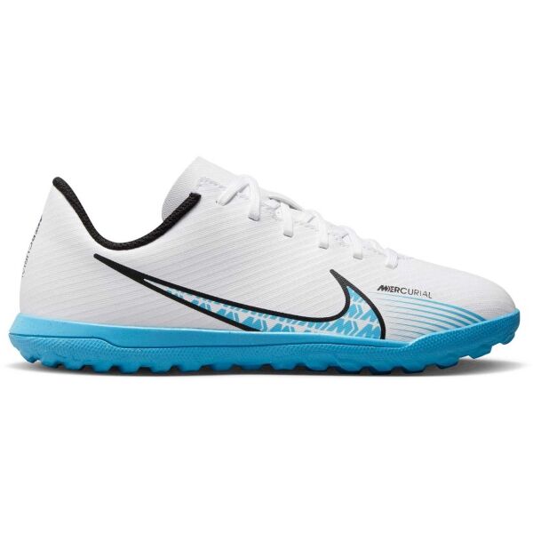 Nike MERCURIAL VAPOR 15 CLUB Dětské Turfy, Bílá, Veľkosť 33.5