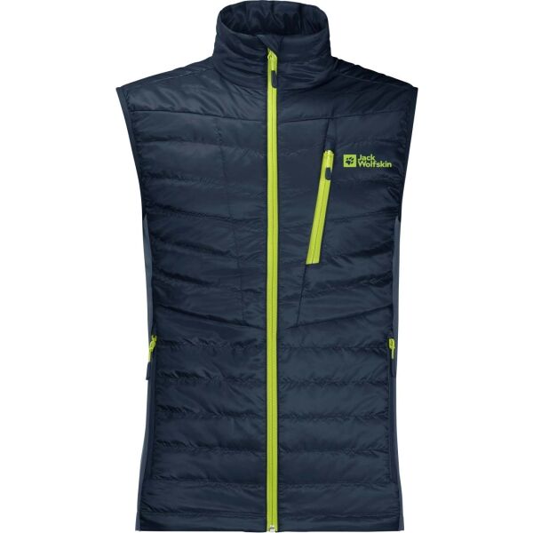 Jack Wolfskin ROUTEBURN PRO INS VEST M Pánská outdoorová vesta, tmavě modrá, velikost