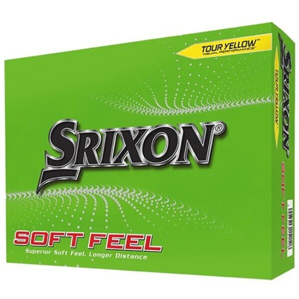 SRIXON SOFT FEEL 12 Pcs Golfové Míčky, žlutá, Veľkosť UNI
