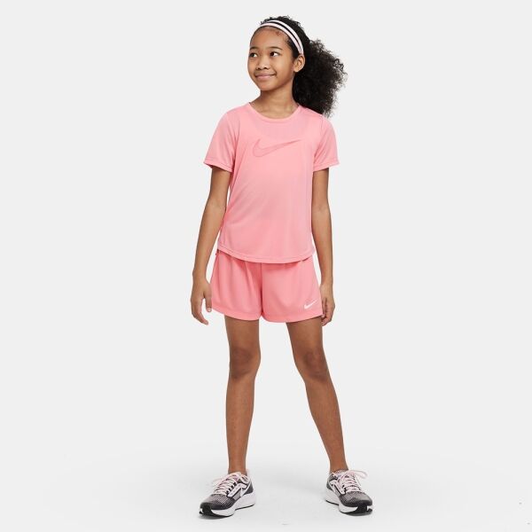 Nike DRI-FIT ONE Dívčí Tričko, Růžová, Veľkosť L