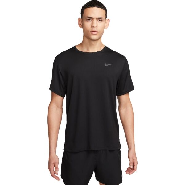 Nike DRI-FIT MILER Pánské Tréninkové Tričko, černá, Veľkosť L