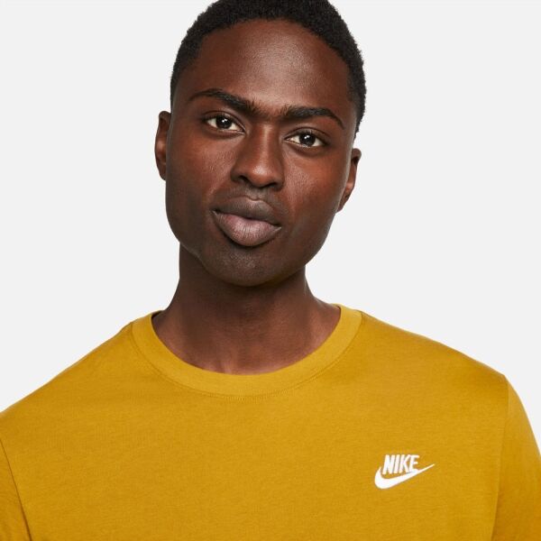 Nike SPORTSWEAR CLUB Pánské Tričko, žlutá, Veľkosť S