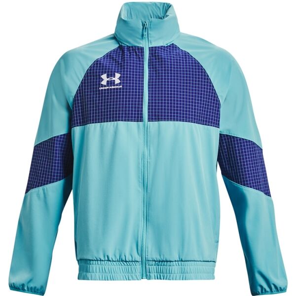 Under Armour UA ACCELERATE TRACK JACKET Pánská fotbalová bunda, tyrkysová, velikost