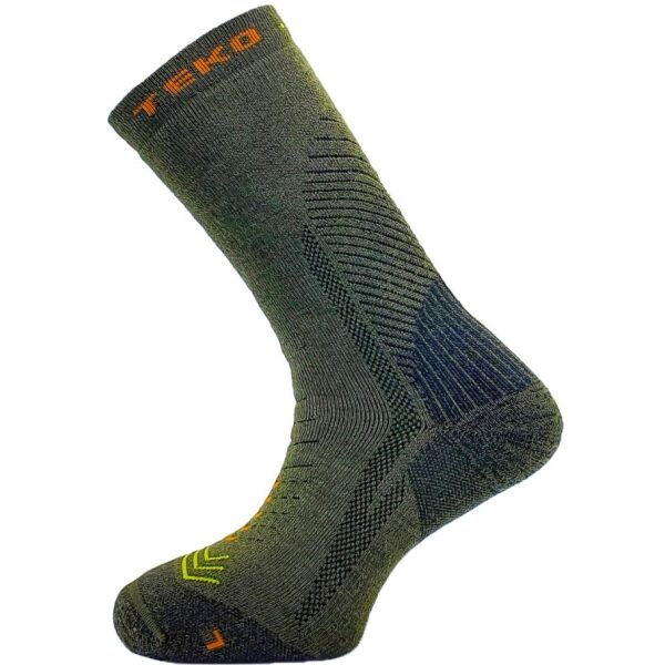 TEKO ECO HIKE DISCOVERY 2.0 Outdoorové Ponožky, Khaki, Veľkosť S