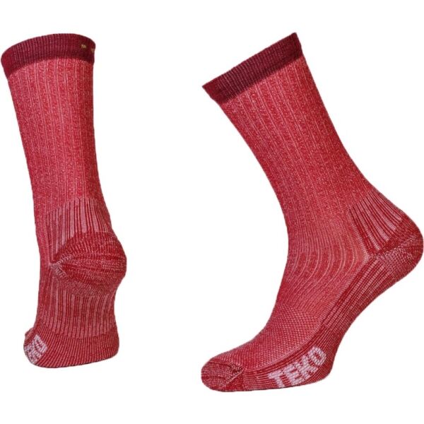TEKO ECO HIKE 2.0 Outdoorové Ponožky, červená, Veľkosť M