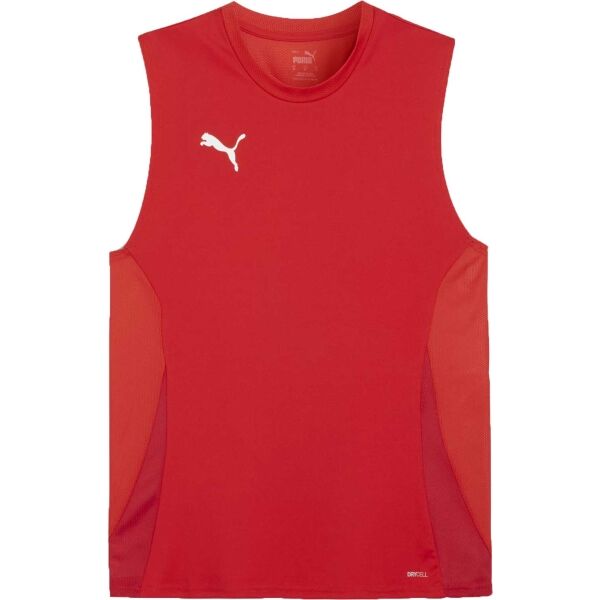 Puma TEAMGOAL SLEEVELESS JERSEY Pánské sportovní tílko, červená, velikost