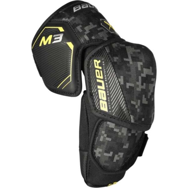 Bauer SUPREME M3 ELBOW PAD-INT Juniorské hokejové chrániče loktů, černá, velikost