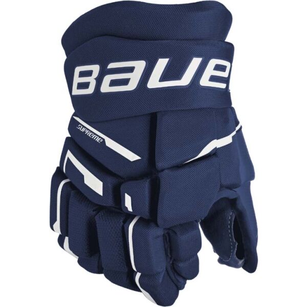 Bauer SUPREME M3 GLOVE-INT Juniorské hokejové rukavice, tmavě modrá, velikost