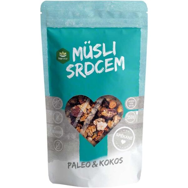 TOPNATUR MÜSLI SRDCEM 350 G PALEO - KOKOS Müsli, , velikost