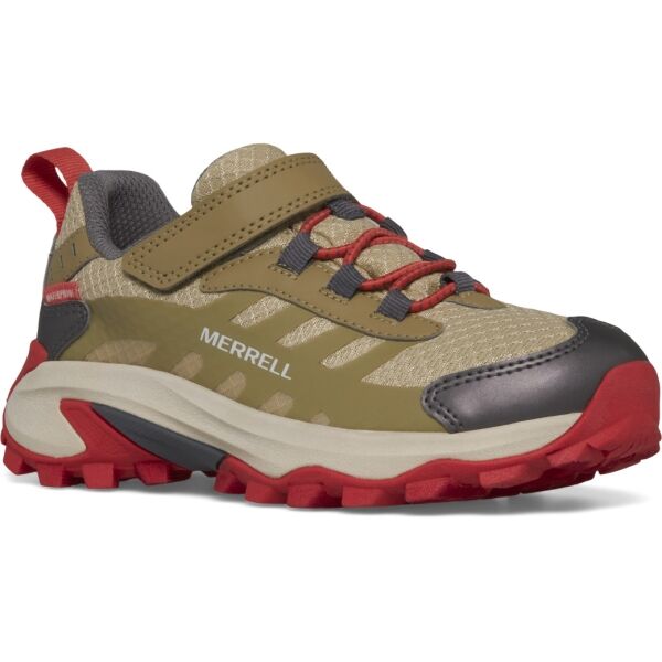 Merrell MOAB SPEED 2 LOW A/C WTRPF Dětské outdoorové boty, béžová, velikost 34