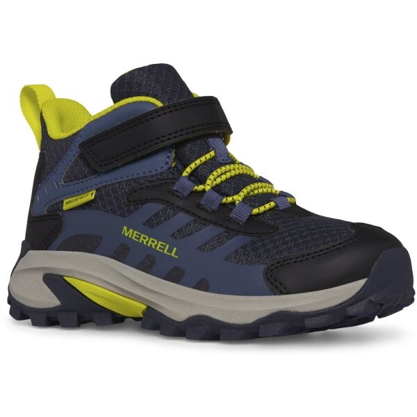 Merrell MOAB SPEED 2 MID A/C WTRPF Dětské outdoorové boty, tmavě modrá, velikost 35