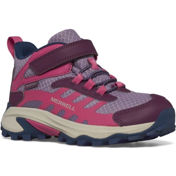 Merrell MOAB SPEED 2 MID A/C WTRPF Dětské outdoorové boty, fialová, velikost 38