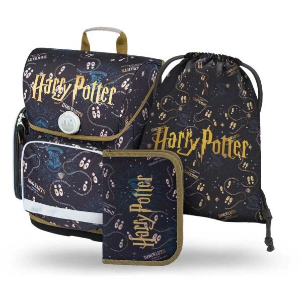 BAAGL 3 SET ERGO HARRY POTTER POBERTŮV PLÁNEK Školní set, tmavě modrá, velikost