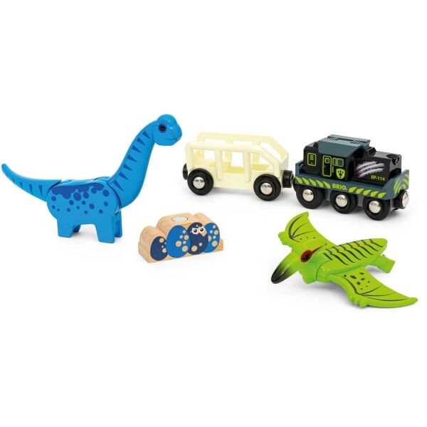 BRIO BATTERY-POWERED DINOSAUR TRAIN Dětský vláček na baterie, mix, velikost