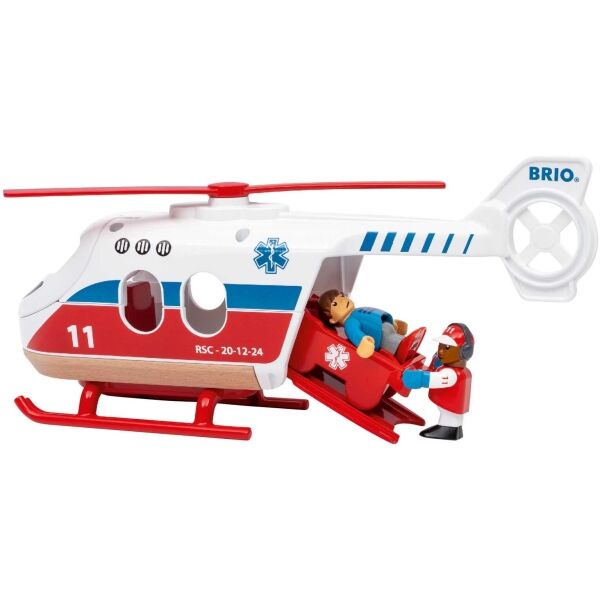 BRIO RESCUE HELICOPTER Záchranářský vrtulník, mix, velikost