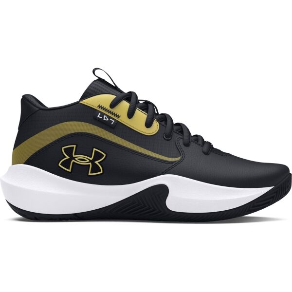 Under Armour GS LOCKDOWN 7 Chlapecké basketbalové boty, černá, velikost 35.5