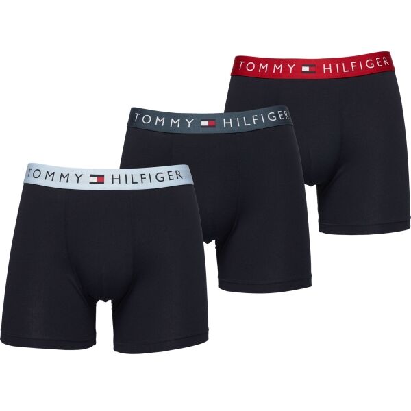 Tommy Hilfiger COTTON ESSENTIALS 3P BOXER BRIEF WB Pánské boxerky, tmavě modrá, velikost