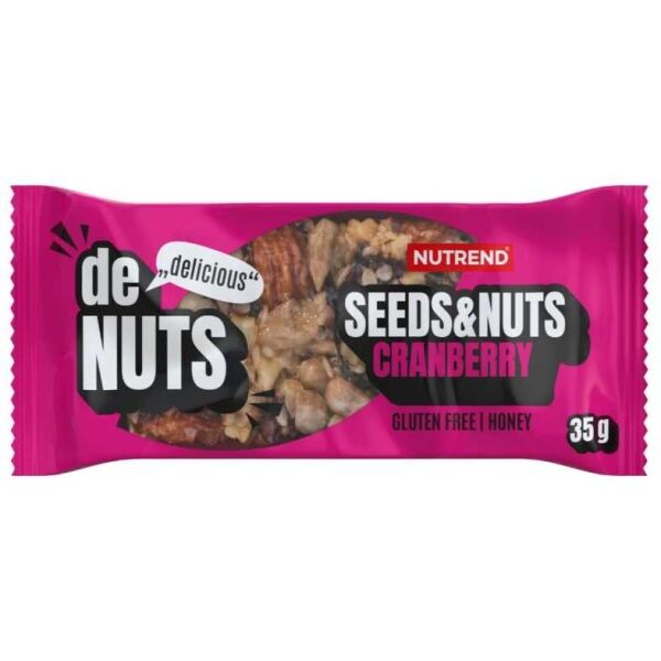 Nutrend DENUTS SEEDS+NUTS 35 G BRUSINKA Energetická tyčinka, , velikost