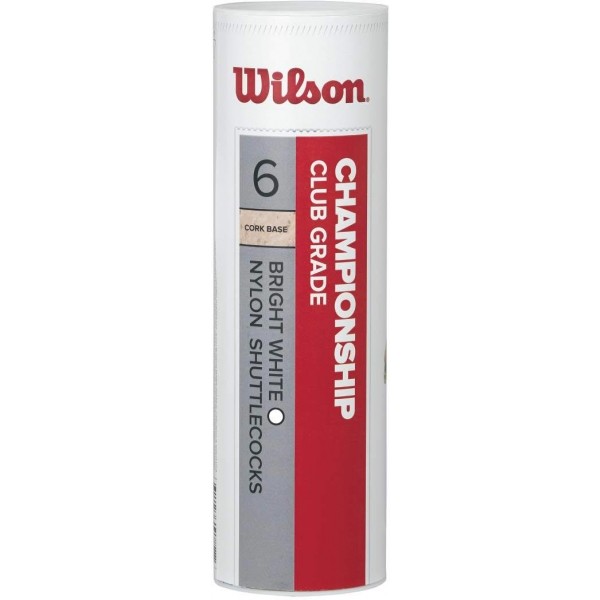 Wilson CHAMPIONSHIP 6 KS 78 Badmintonové míčky, bílá, velikost