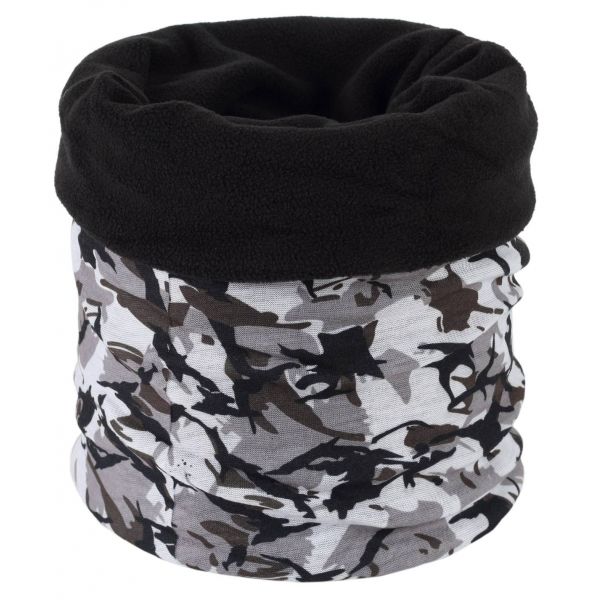 Finmark MULTIFUNCTIONAL SCARF WITH FLEECE Multifunkční šátek s fleecem, bílá, velikost