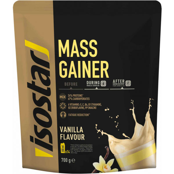 Isostar MASS GAINER 700 G VANILKA Prášek pro přípravu výkonného fitness nápoje, , velikost