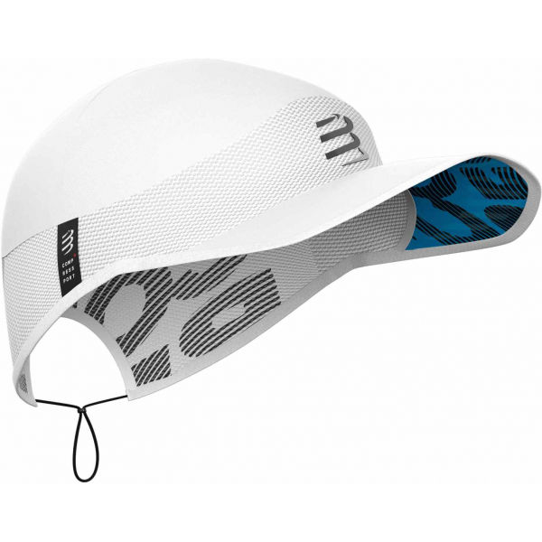 Compressport PRO RACING CAP Běžecká čepice, bílá, velikost